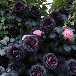 Роза Черная купить по цене от 450р. в интернет-магазине «Посадика» с доставкой почтой в в Иннополисе и по всей России – [изображение №1].